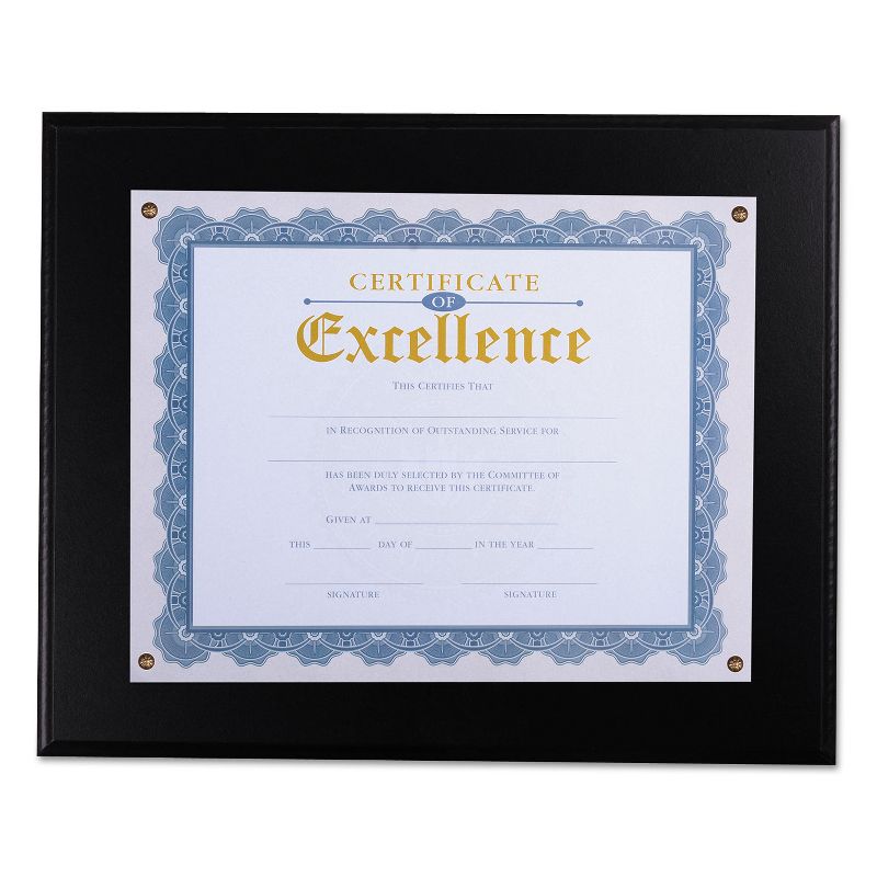 Universal Award Plaque 13 1/3" x 11" Black 76827
