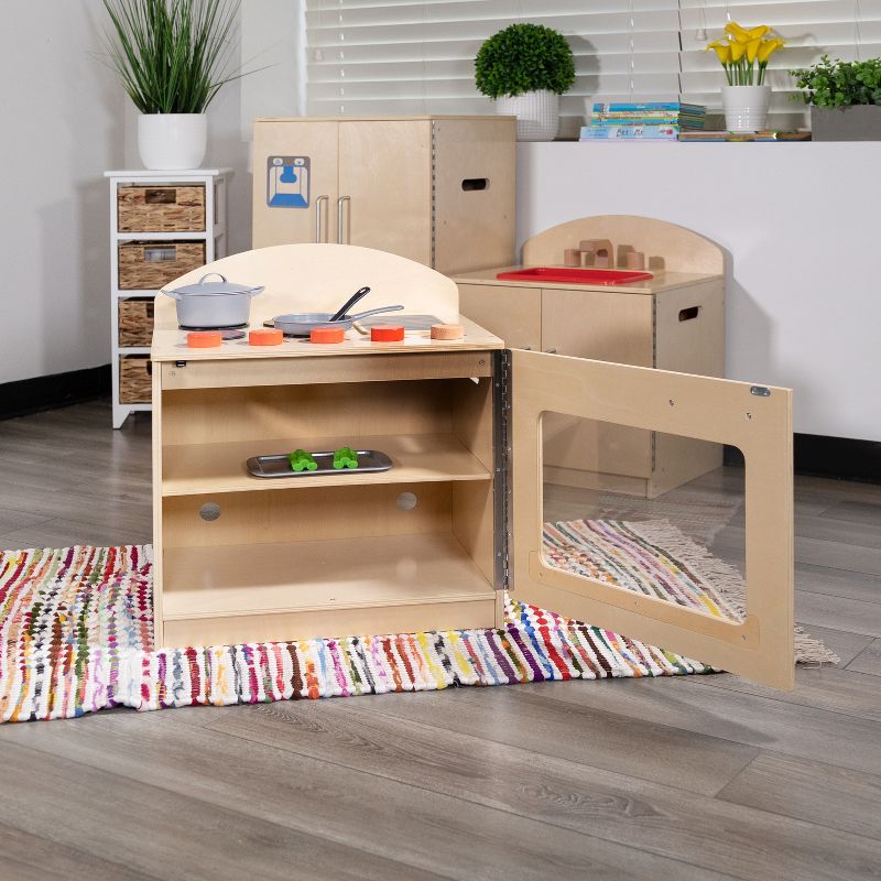 Melissa & Doug Stir and Serve Cooking Utensils (7pc) - Stainless Steel and Wood