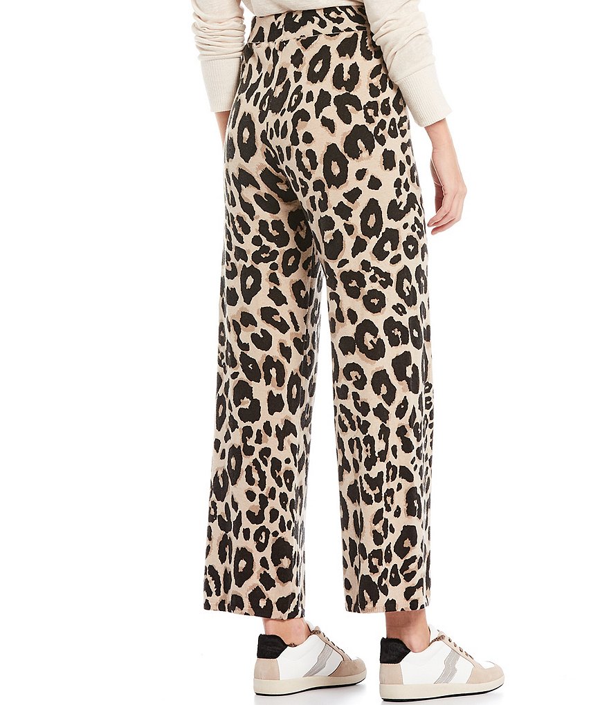 Sanctuary Essential Leopard Print Coordinating Drawstring Ankle Pants