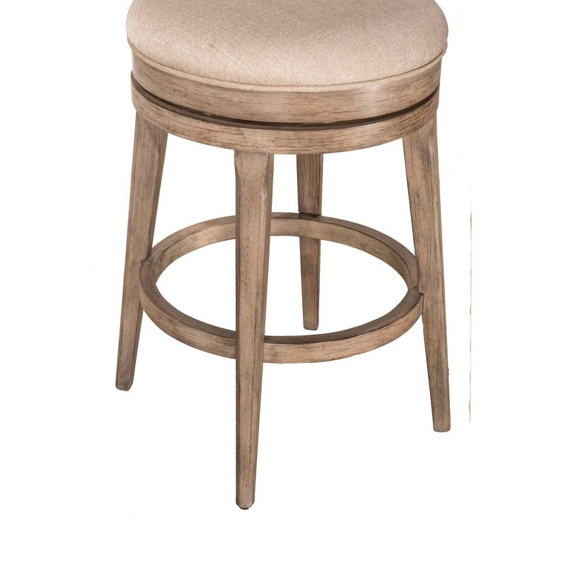 26" Chesney Swivel Wood Counter Height Barstool Weathered Gray - Hillsdale Furniture
