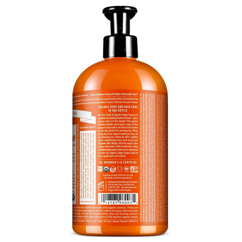 Dr. Bronner's Organic Sugar Soap - Tea Tree - 24 fl oz