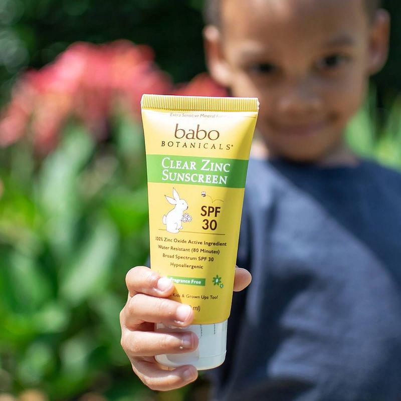 Babo Botanicals Clear for Babies Fragrance Free Zinc Sunscreen Lotion - SPF 30 - 3 fl oz