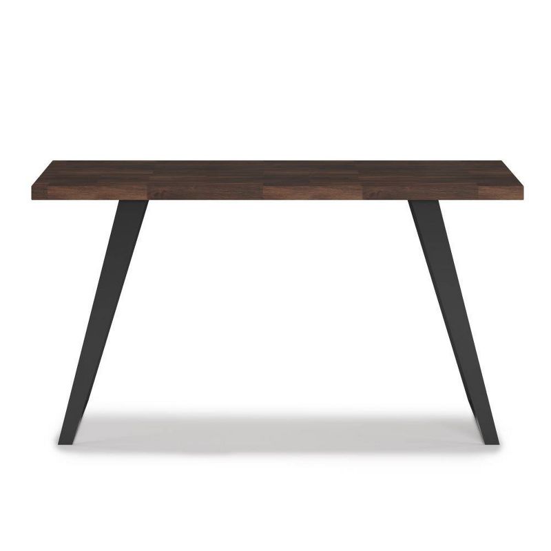 Mitchell Flat Top Desk Distressed Charcoal Brown - WyndenHall