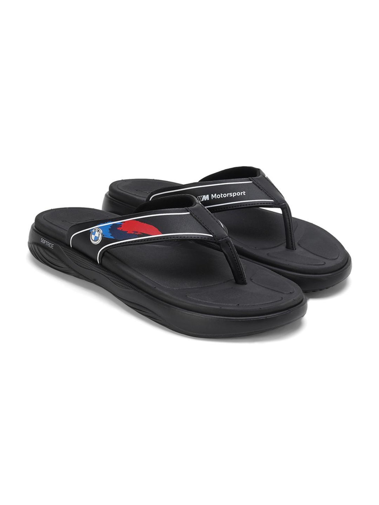 Puma Men's BMW MMS Softride Seave Black Flip Flops