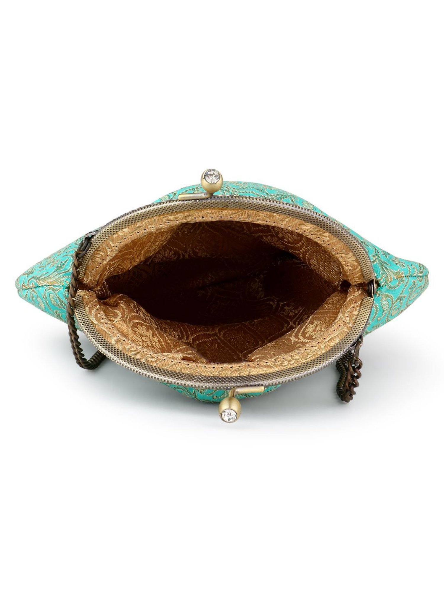 Tarini Nirula Araa Green Embroidered Small Clutch