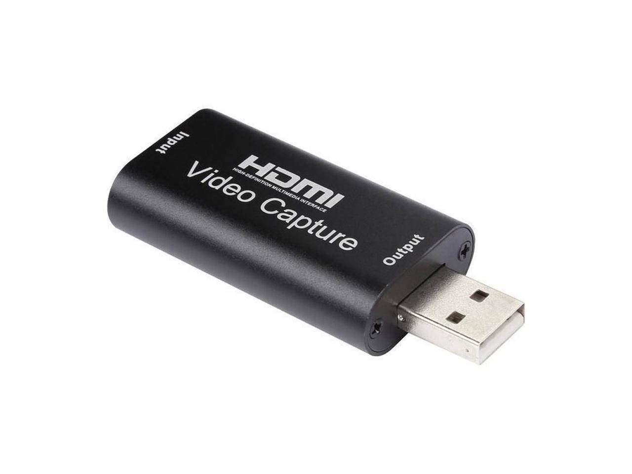 Audio Video Capture Card HDMI to USB 2.0 1080P Record Directly to Computer for Gaming, Streaming, Teaching, Video Conference or Live Broadcasting