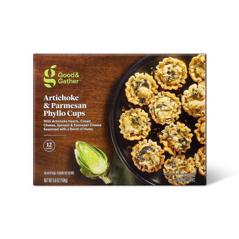 Frozen Artichoke & Parmesan Phyllo Cups - 5.8oz/12ct - Good & Gather™