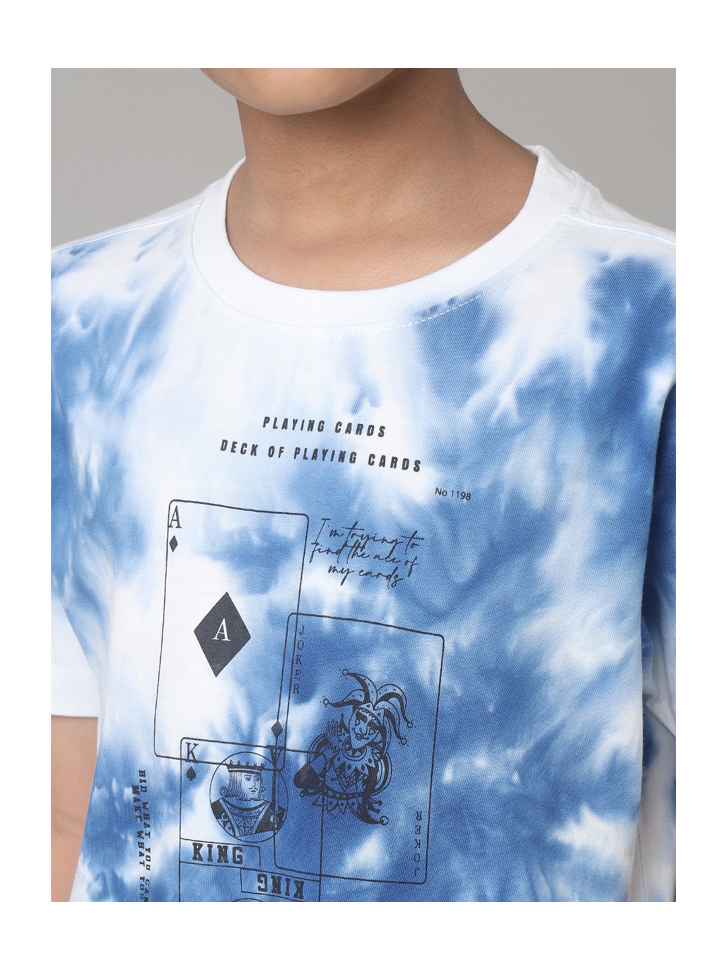 Under Fourteen Only Kids Blue Tie Dye T-Shirt