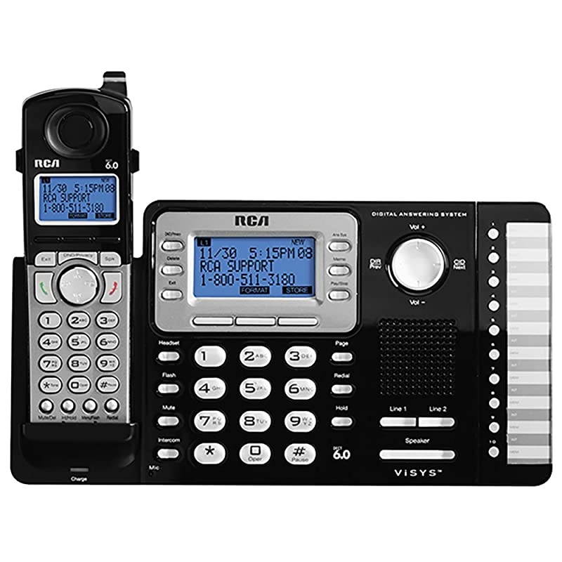 25252 Dect60 1Handset 2Line Landline Telephone