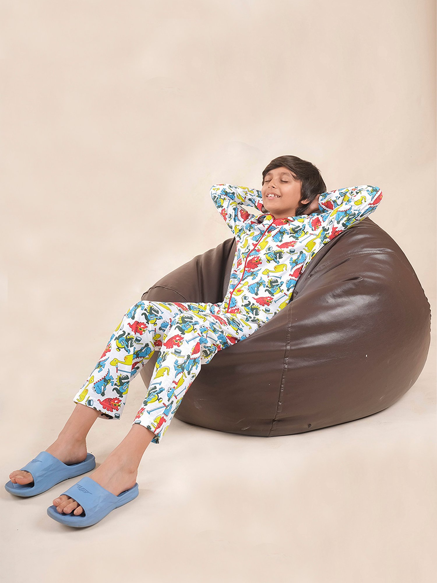 Nite Flite Boys Multicolor Cotton Printed T-Shirt & Pyjama