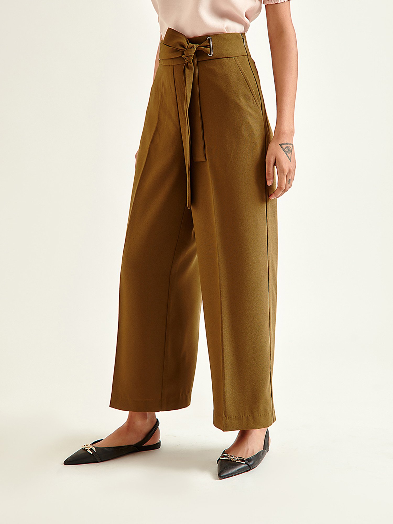 Cover Story Olive Drawstring Pants