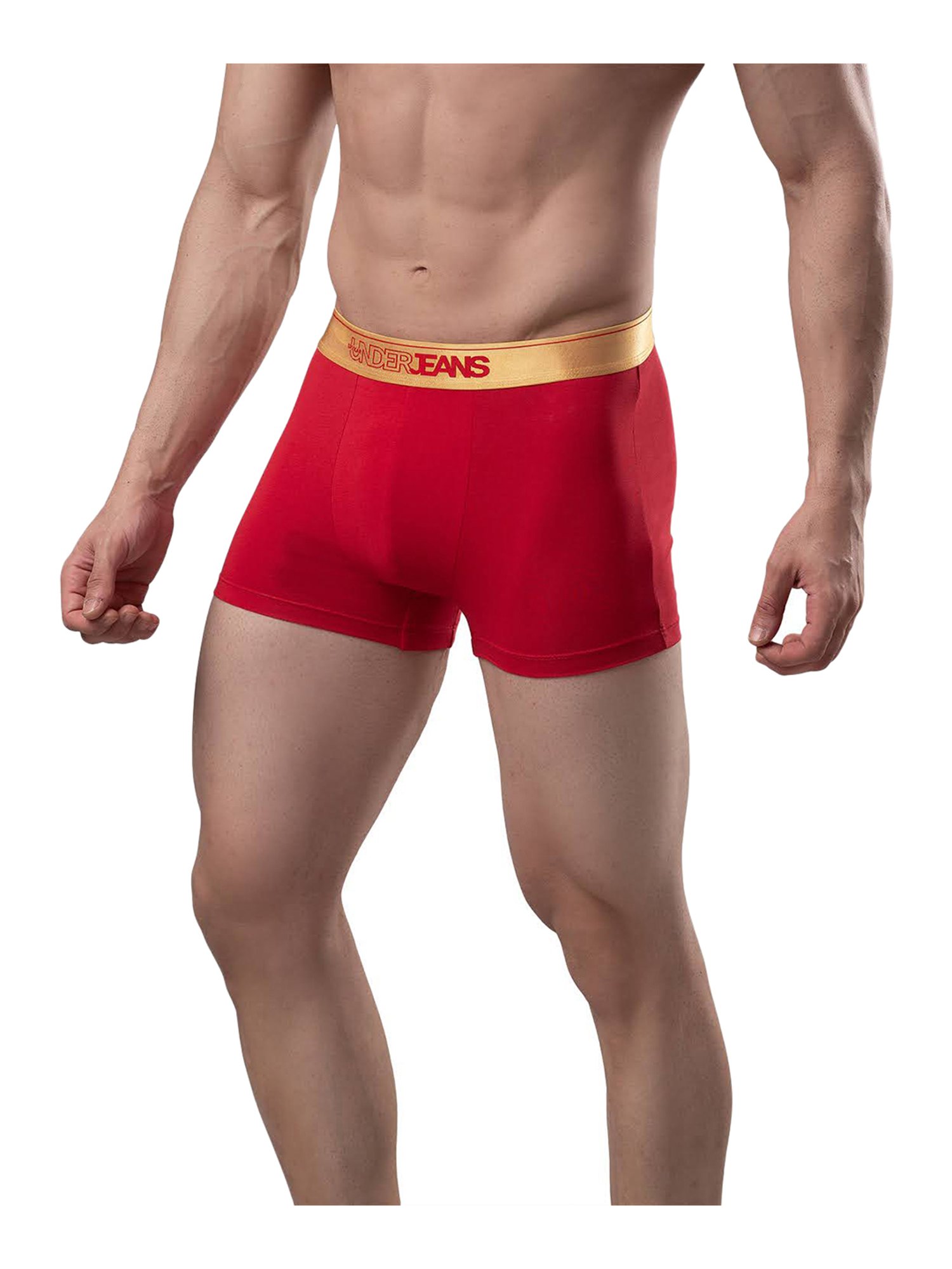 UnderJeans by Spykar Red Trunks - Pack of 2