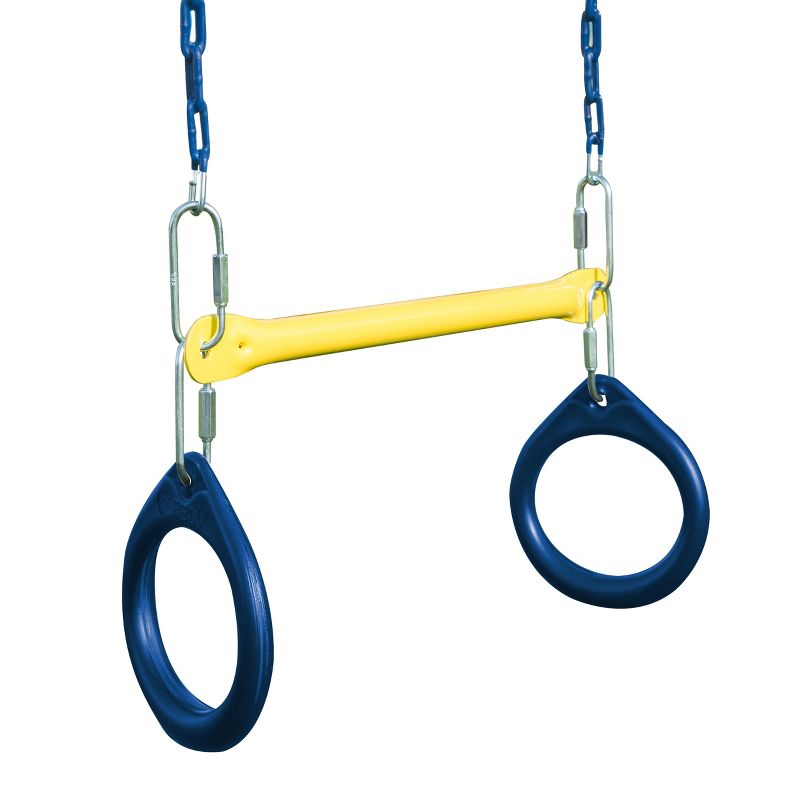 Swing-N-Slide Ring/Trapeze Combo Swing - Blue/Yellow
