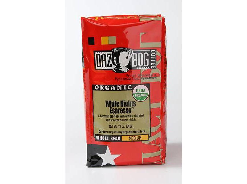 Dazbog White Nights Espresso Medium Roast Whole Bean Coffee - 12oz