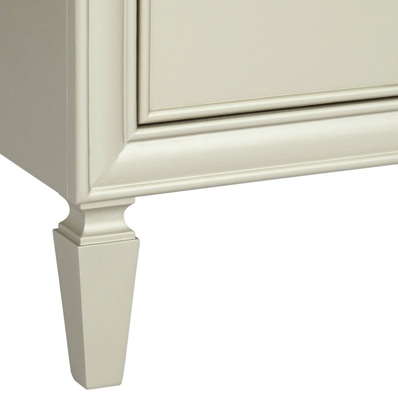 55 Downing Street Alina 2-Drawer Champagne Silver Side Table
