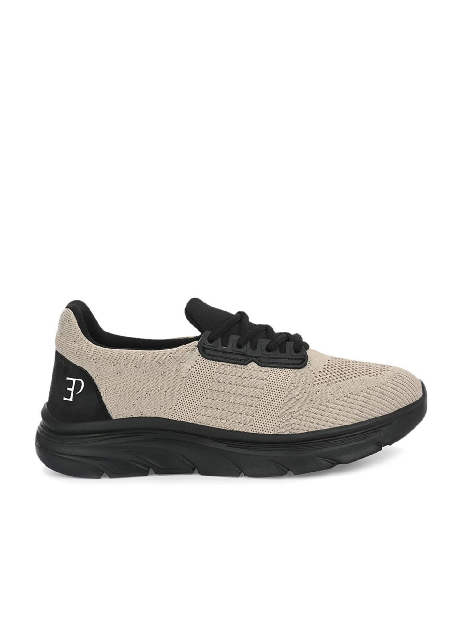 El Paso Men's Beige Running Shoes