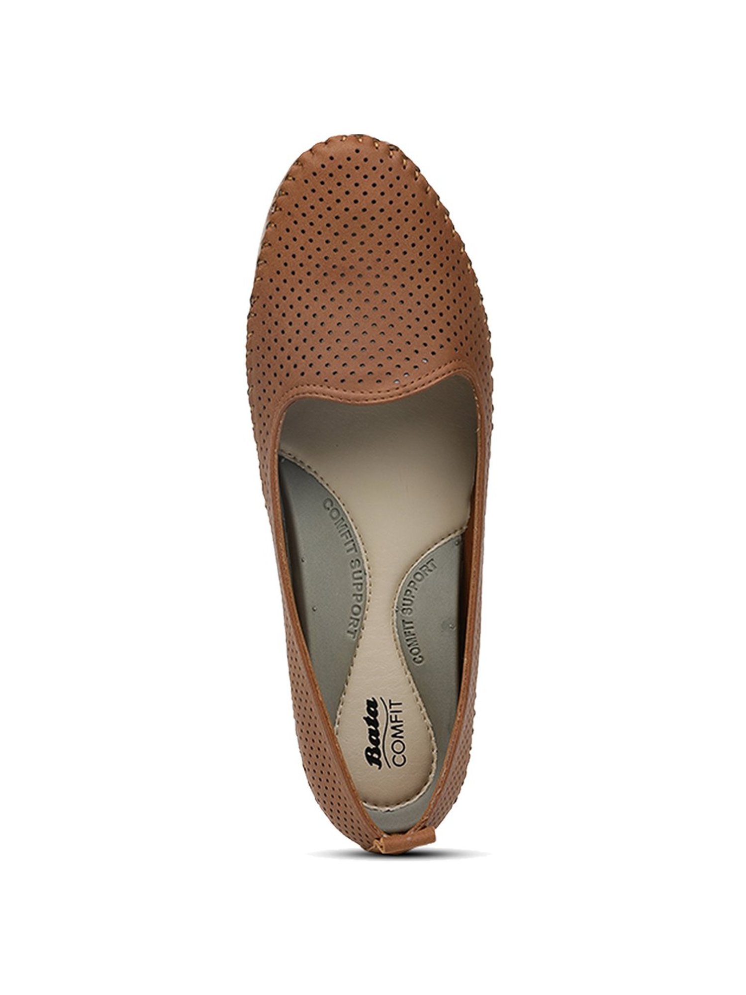 Bata Women's Arlene Brown Flat Ballets