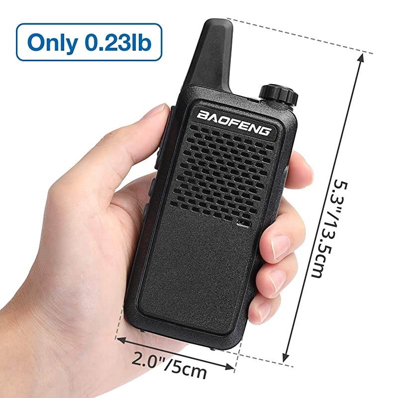 GT22 FRS Two Way Radio License Free 2W 1500mAh Battery Handsfree Portable Walkie Talkie Micro USB Charging headsets 4 Pack