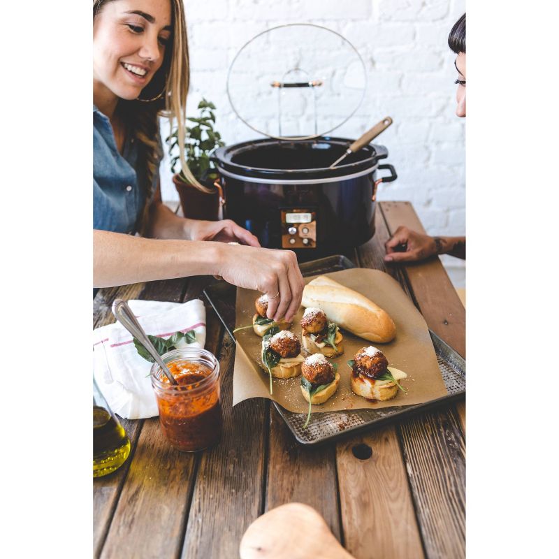 CRUX 6qt Programmable Slow Cooker - Gray