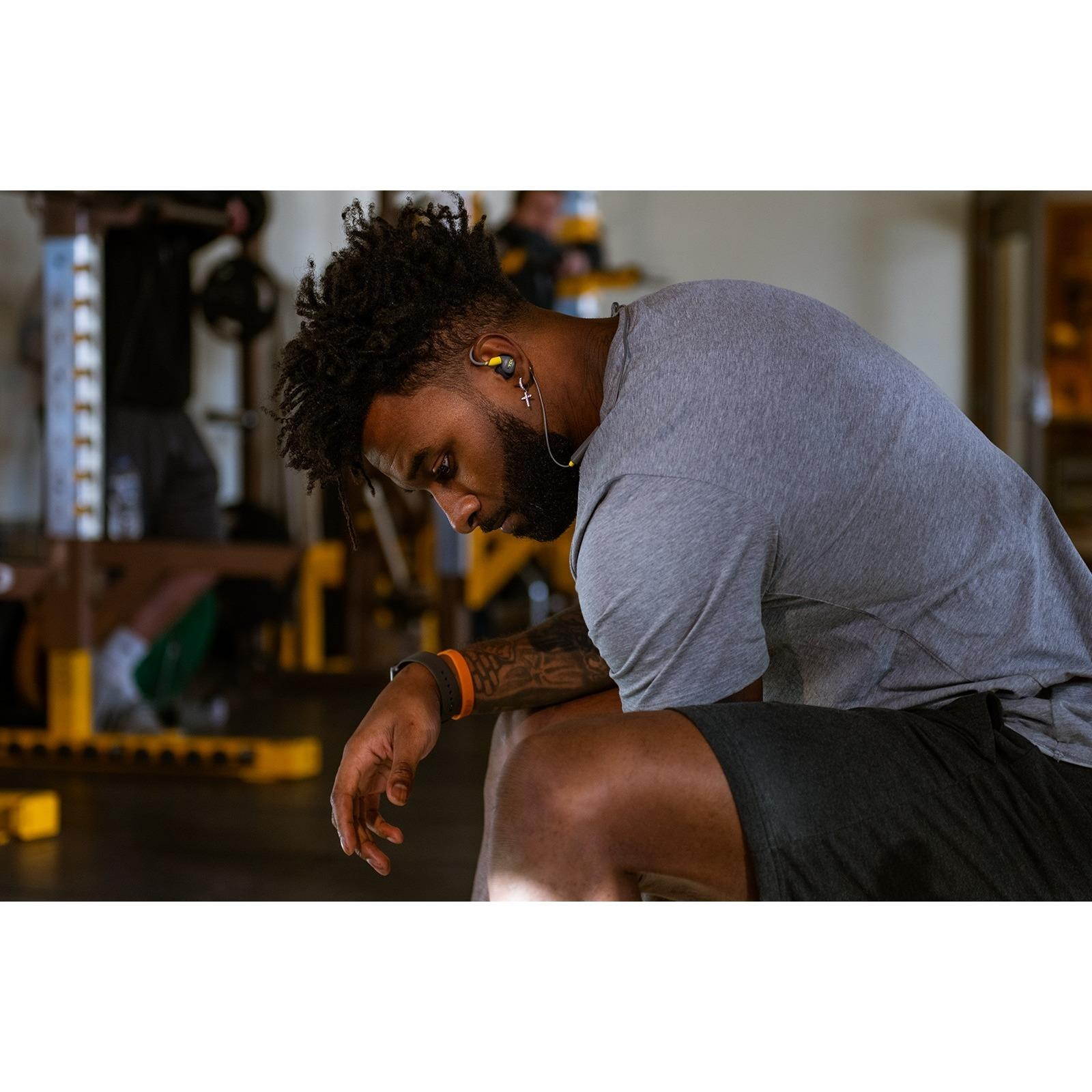 tcl actv100 inear active noise isolating wired headphones with builtin mic  black