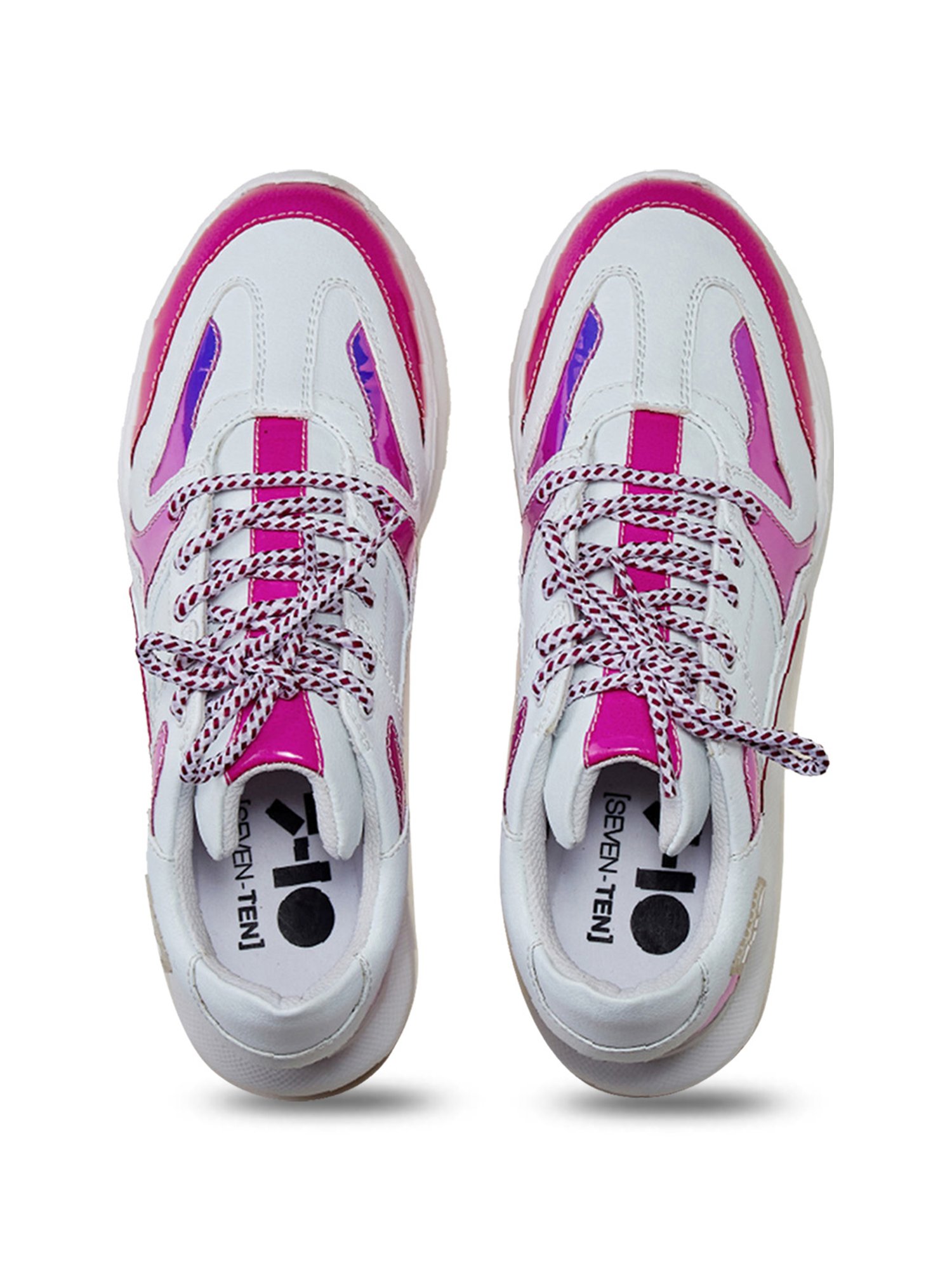 7-10 Women's White & Pink 307 Summer Collection Sneakers