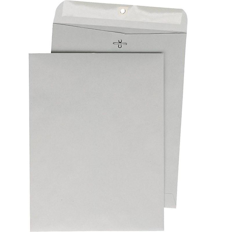 Staples Clasp & Moistenable Glue Catalog Envelopes 9"L x 12"H Gray 100/BX 266734/14240