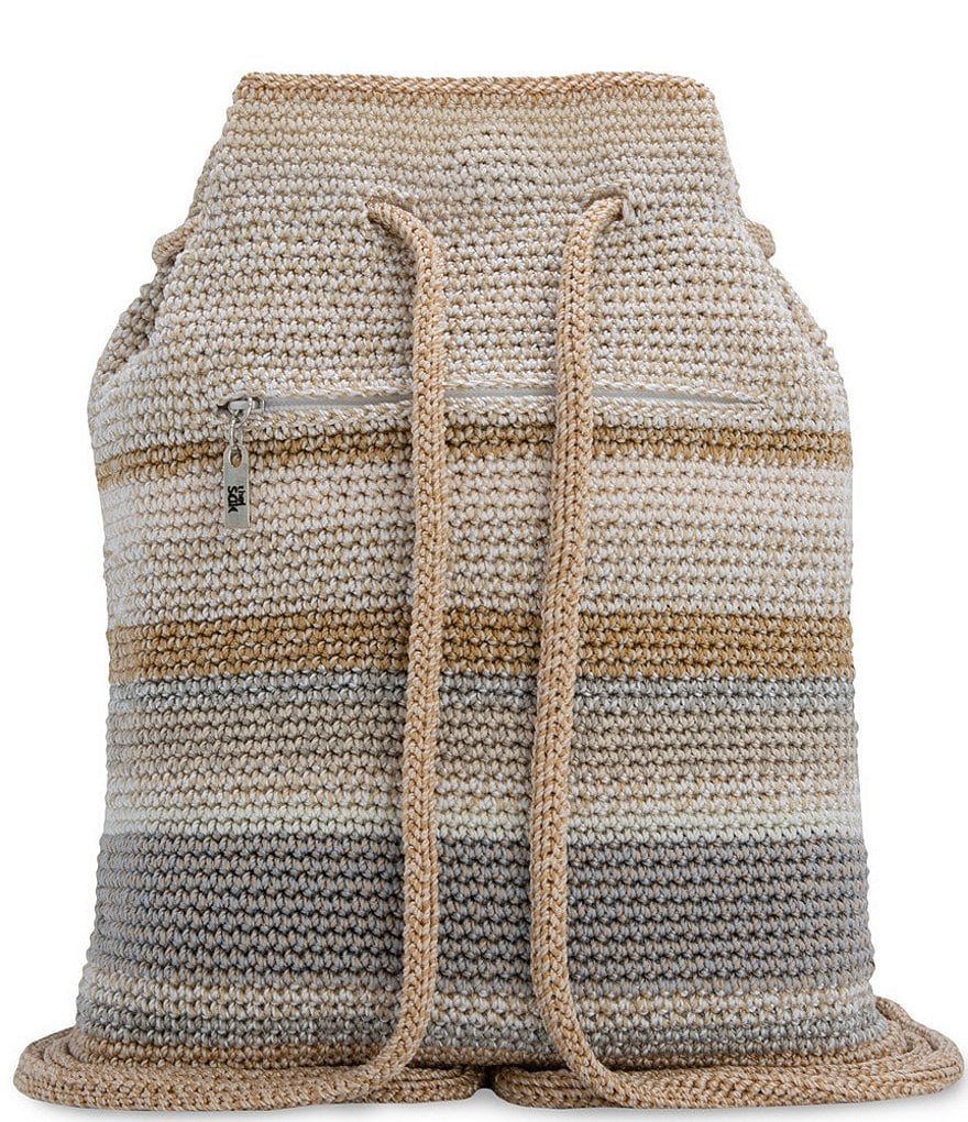 The Sak Kali Crochet Drawstring Backpack