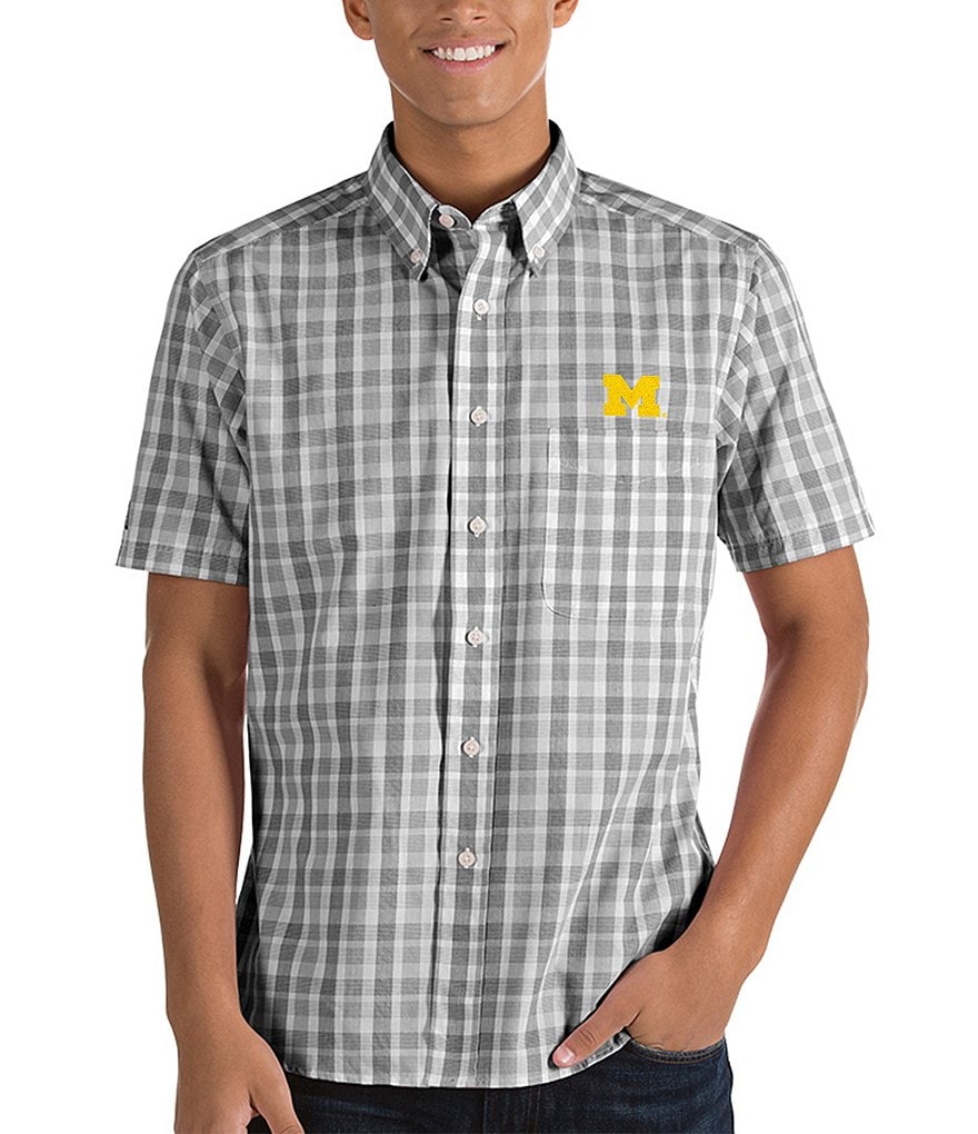 Antigua NCAA Crew Short-Sleeve Woven Shirt