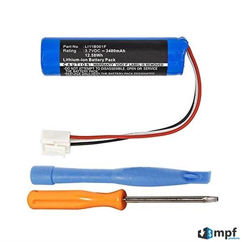 3400mAh High Capacity LI11B001F Battery Replacement Compatible with Harman Kardon Onyx Studio 1, Onyx Studio 2 Wireless Bluetooth Speaker