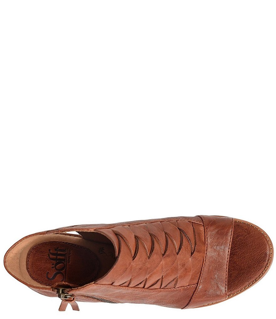Sofft Mckenna Woven Leather Block Heel Shooties