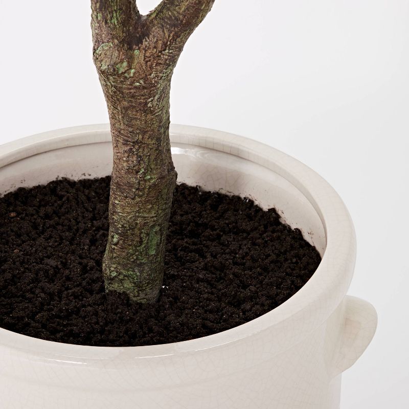 76.5"x 30" Artificial Olive Tree in Ceramic Pot - Threshold™ designed with Studio McGee