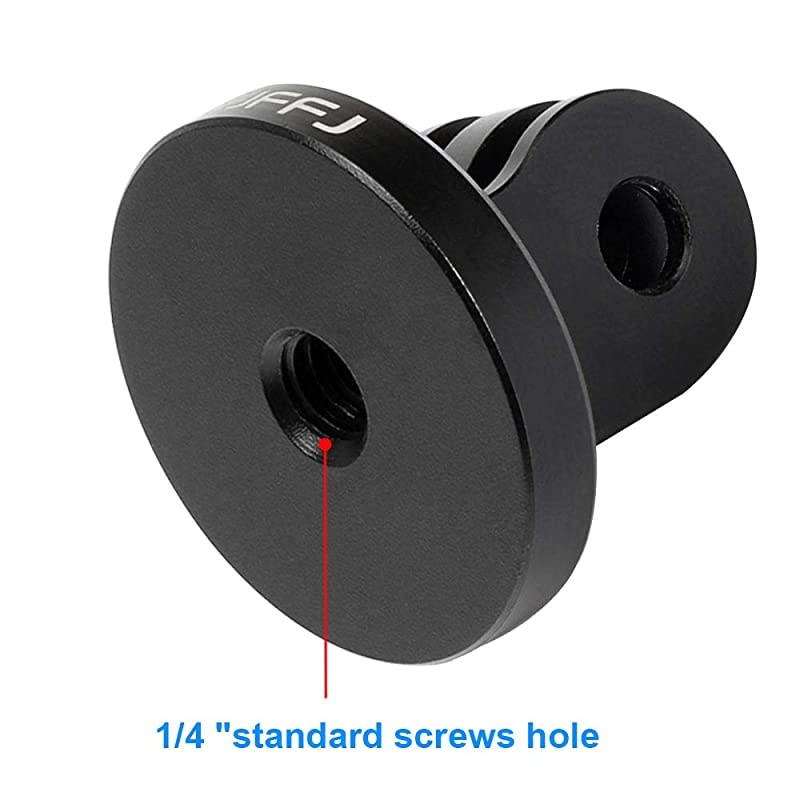 Mount AluminumAdapter Attachment Bolt Adapter for Monopod Mount with Aluminum CNC Thumbscrew Compatible Action Camera gopro Hero 8 Mount Hero 8765 DJI OSMO Akaso Geekpro