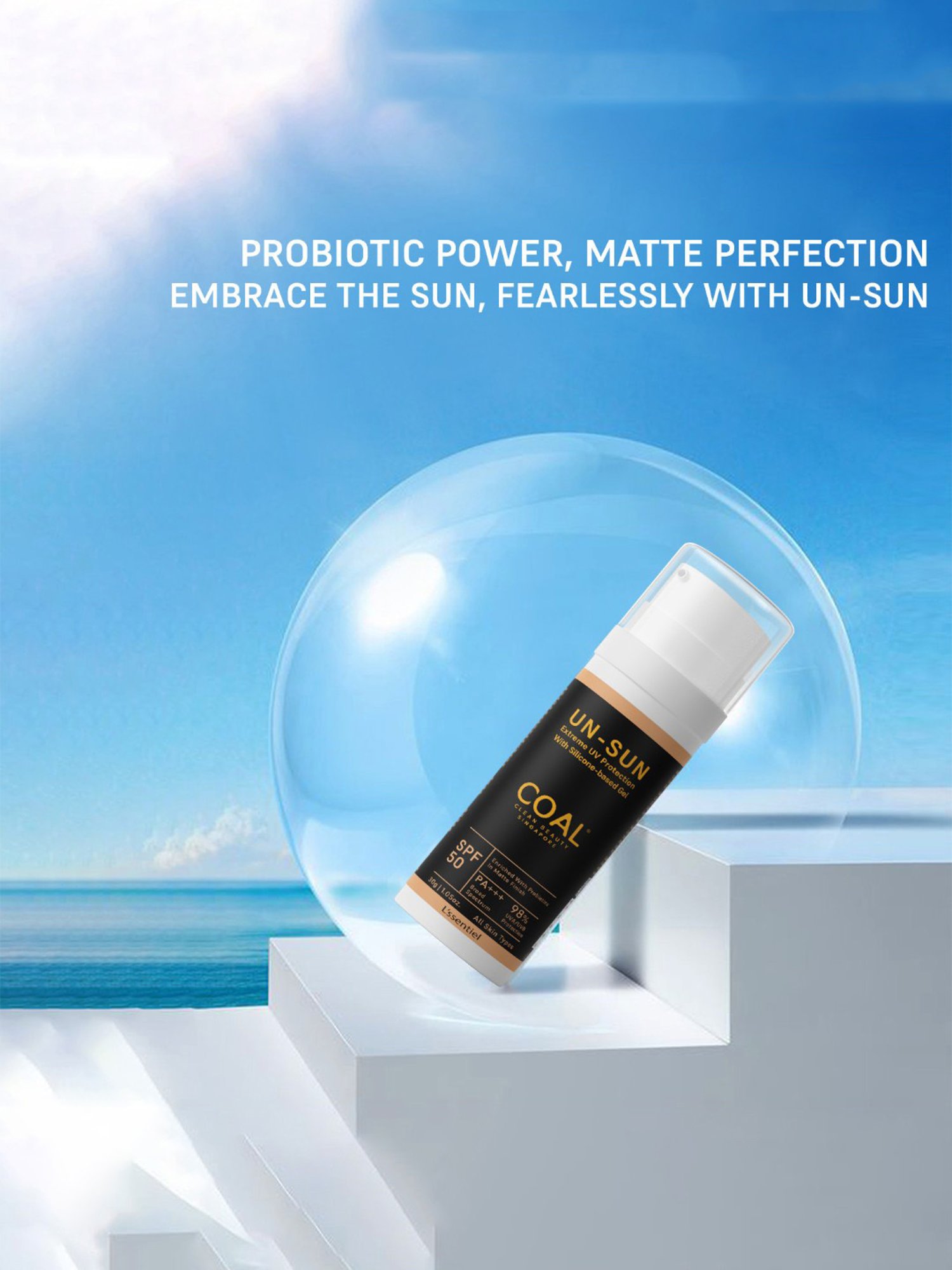 COAL Clean Beauty UN-Sun Gel SPF 50 PA+++ - 30 gm