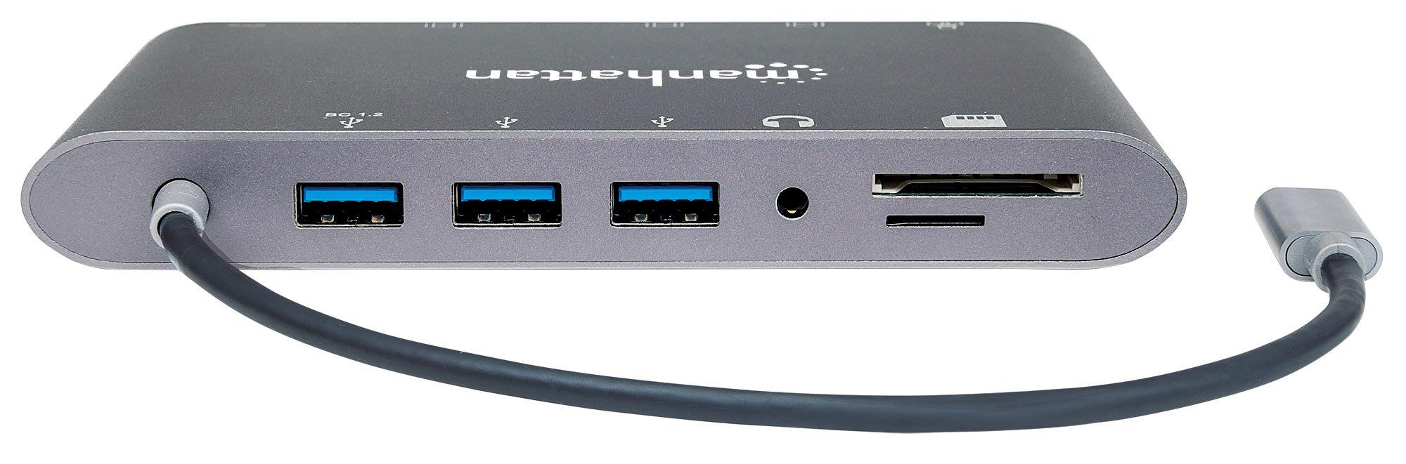 Manhattan SuperSpeed USB-C to 7-in-1 Docking Station