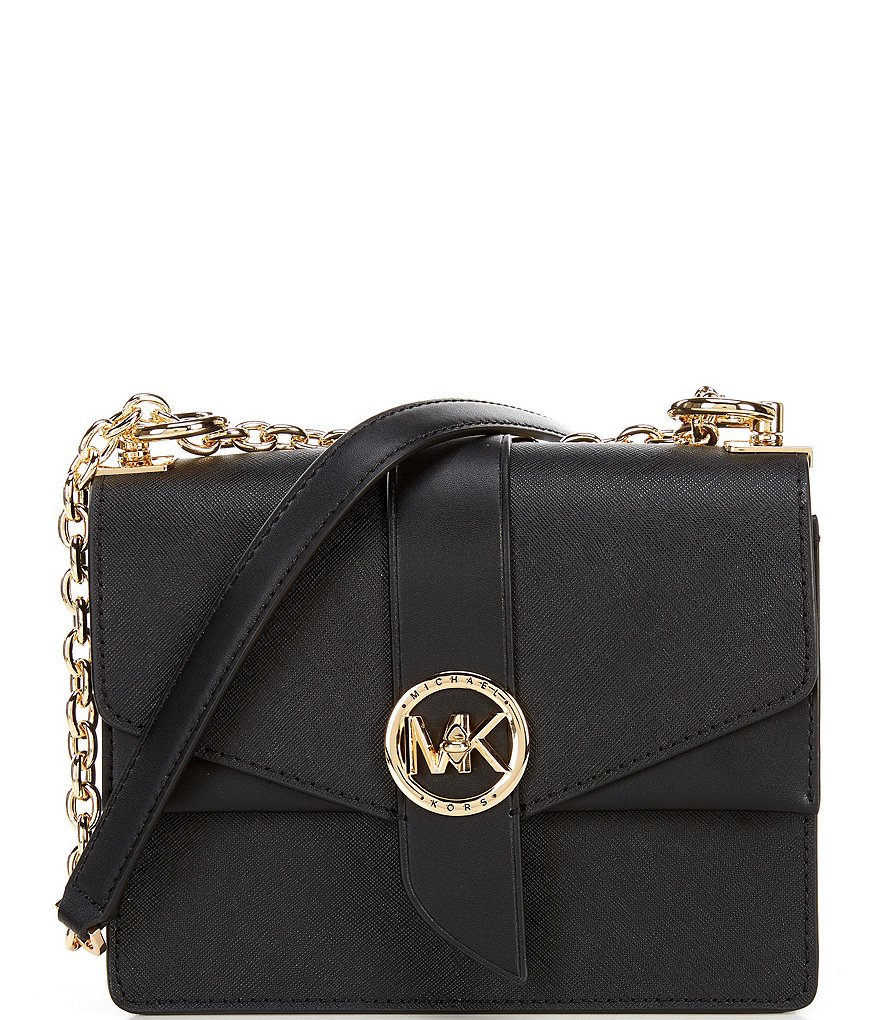 Michael Kors Greenwich Leather Small Convertible Crossbody Bag