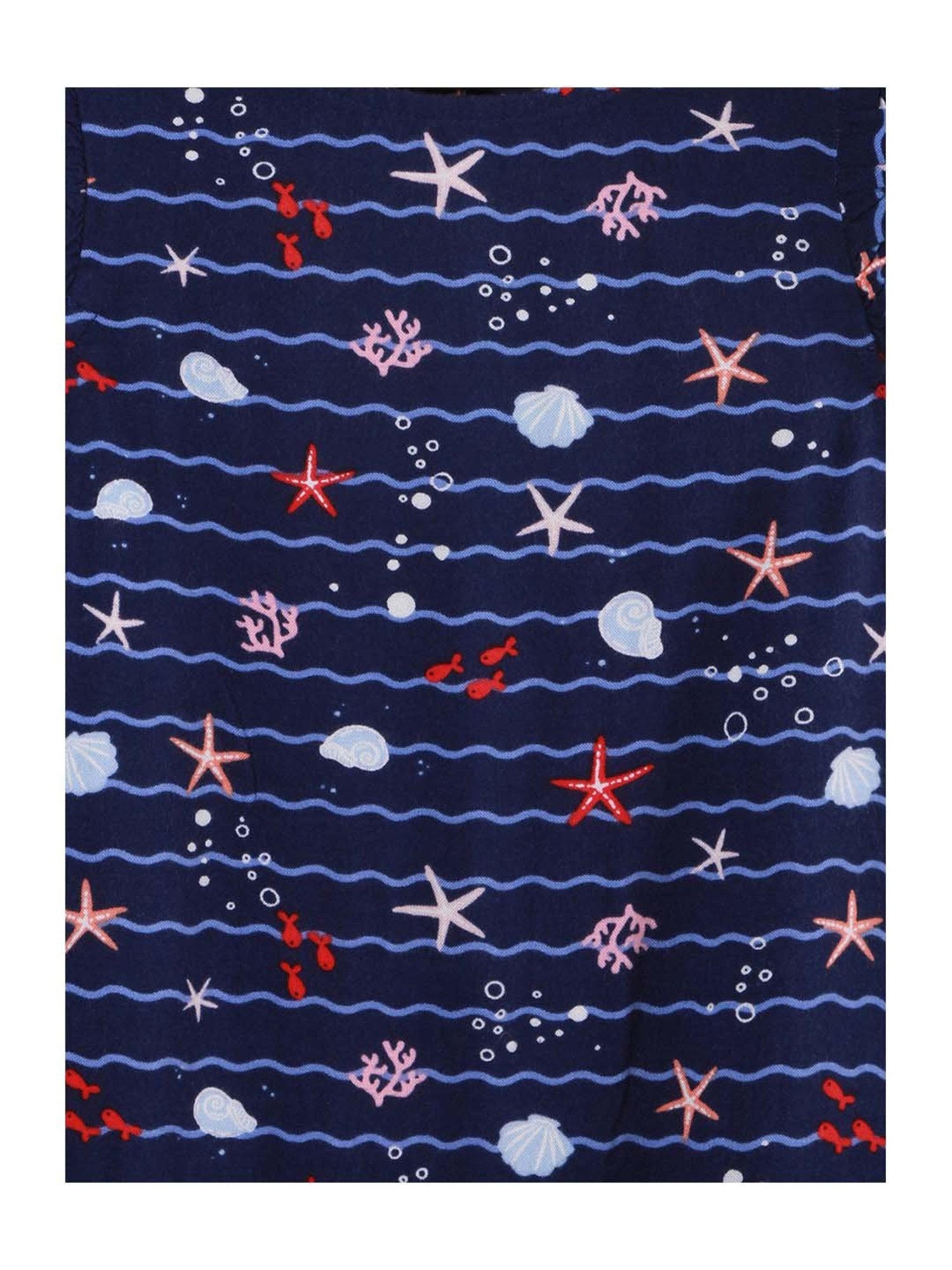 Beebay Kids Navy Printed Dress