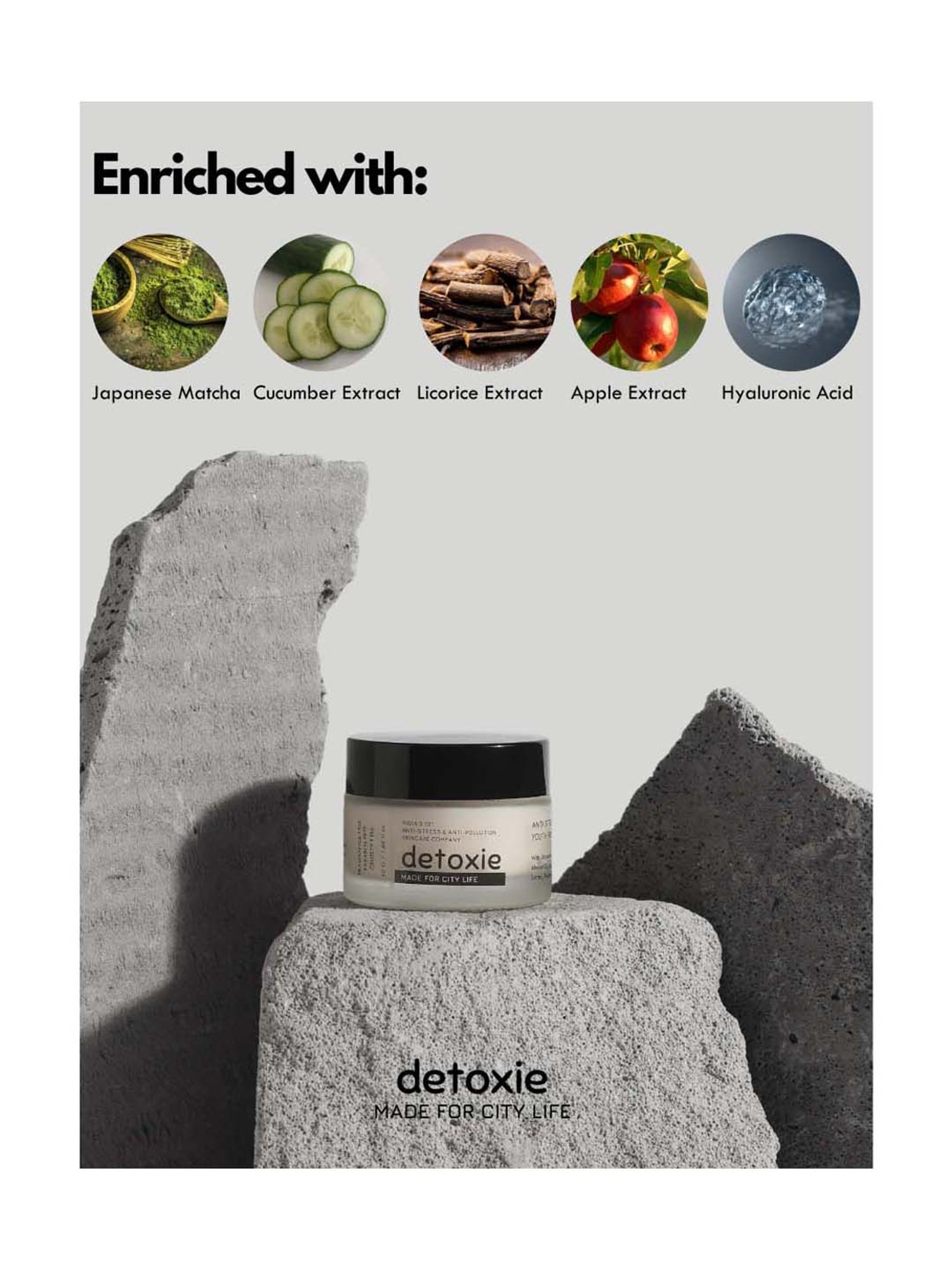 Detoxie Anti-Stress & Hydrating Youth Preserve Face Moisturizer - 50 gm