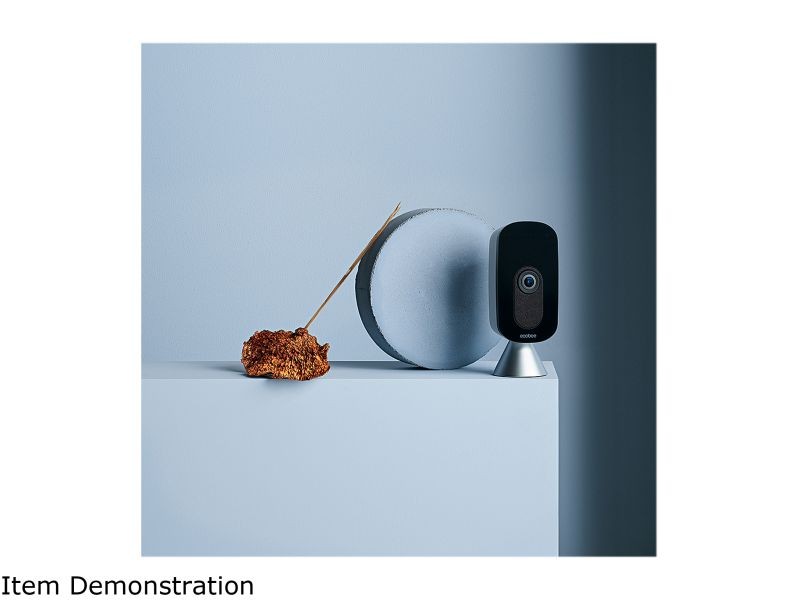 ecobee SmartCamera - Indoor WiFi Security Camera, Baby & Pet Monitor, Smart Home Security System, 1080p HD 180 Degree FOV, Night Vision, 2-Way Audio, Works with Apple HomeKit, Alexa Built In