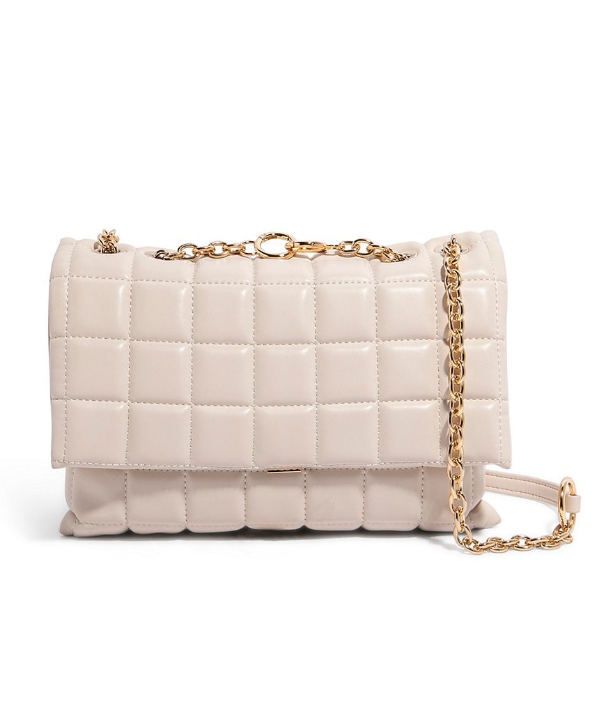 House of Want H.O.W. We Step Up Quilted Vegan Leather Shoulder Bag