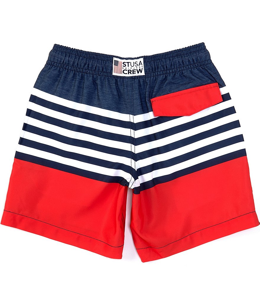 Southern Tide Little/Big Boys 4-16 STUSA Stripe Swim Trunks