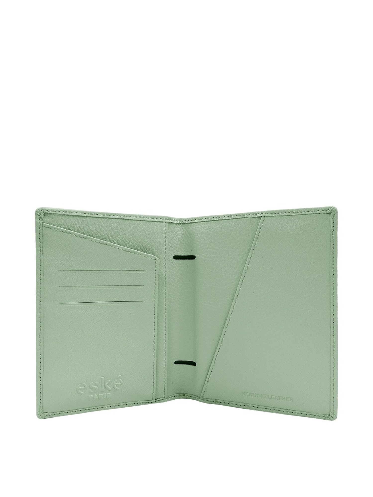 Eske Addler Dainty Blue Solid Small Passport Holder