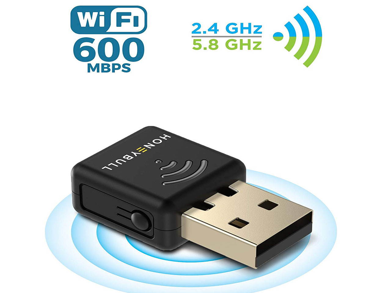 USB Wifi Adapter - 600Mbps USB Wireless adapter Dual Band 2.4G/5G Wireless Network Lan Card Dongle with High Gain Antenna IEEE802.11ac/n/g/b For Desktop Laptop PC - Windows XP/Vista/7/8/8.1/10,Mac