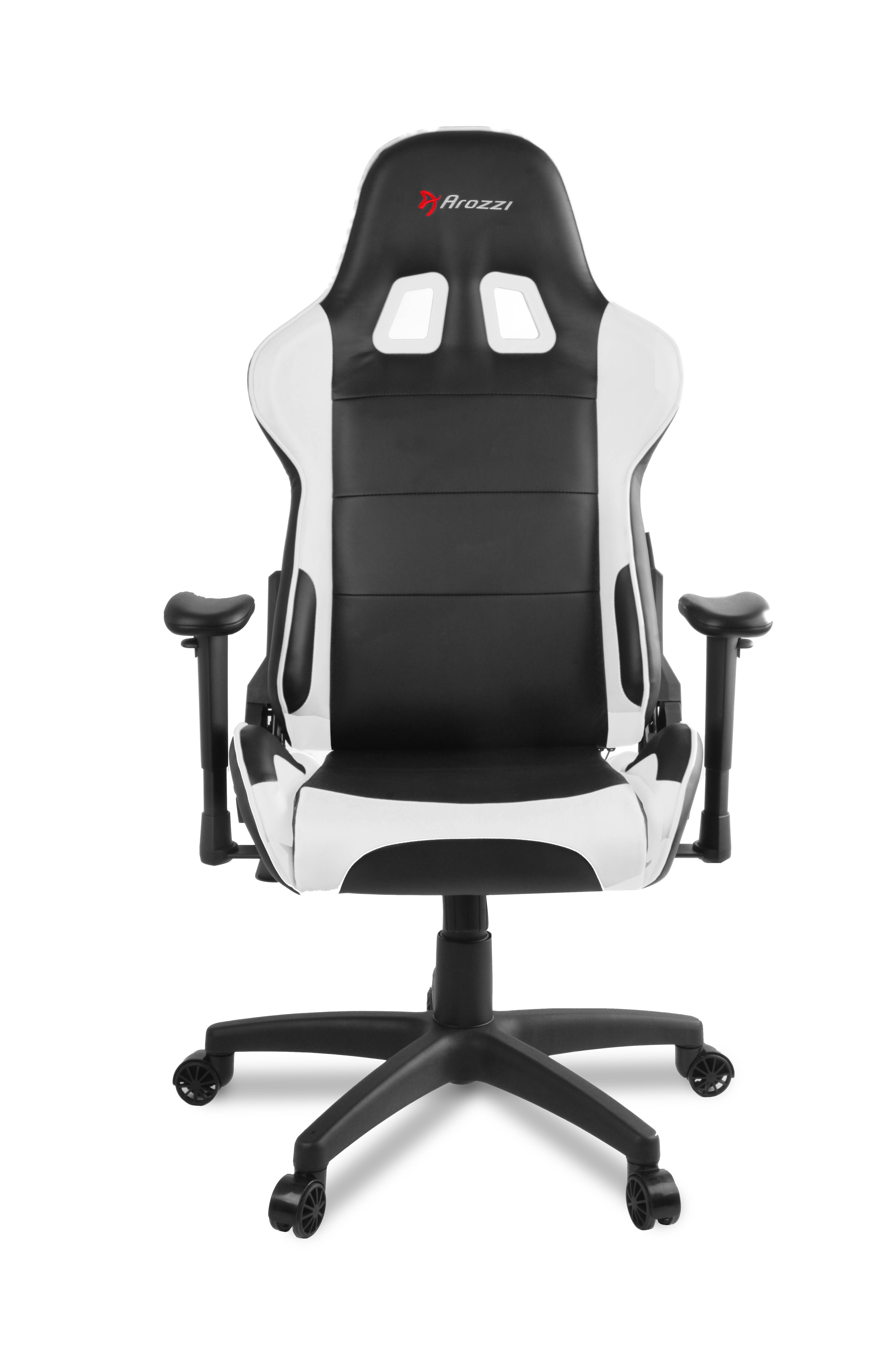 Arozzi VERONA-V2-WT Advanced Racing Style Gaming Chair with High Backrest White