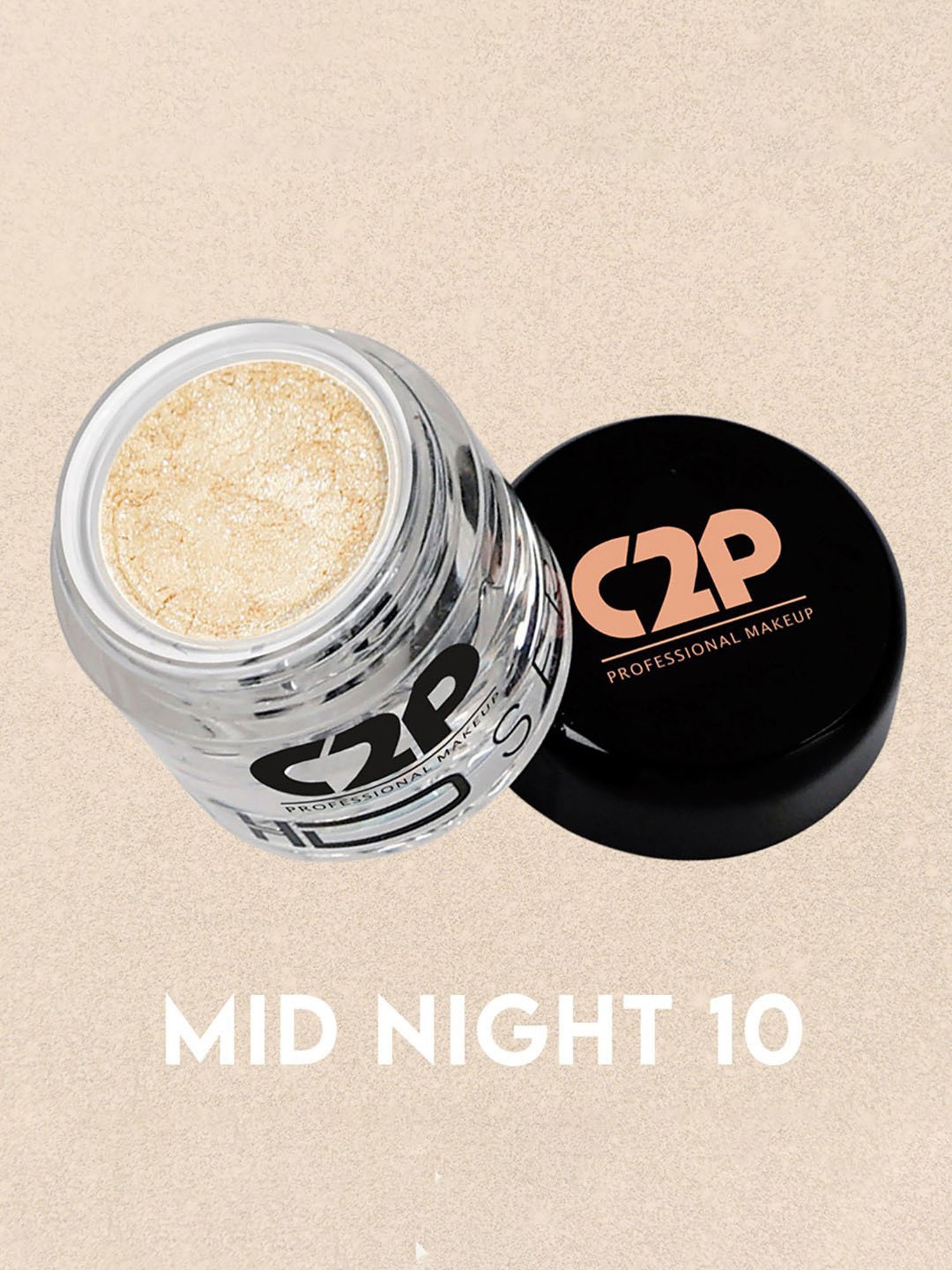 C2P PROFESSIONAL MAKEUP HD Loose Precious Pigments Eyeshadow Mid Night 10 - 2 gm