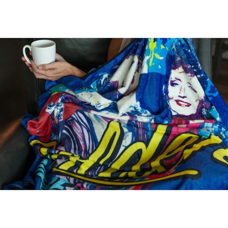 Just Funky The Golden Girls Golden Since 85 Large Fleece Throw Blanket | 60 x 45 Inches