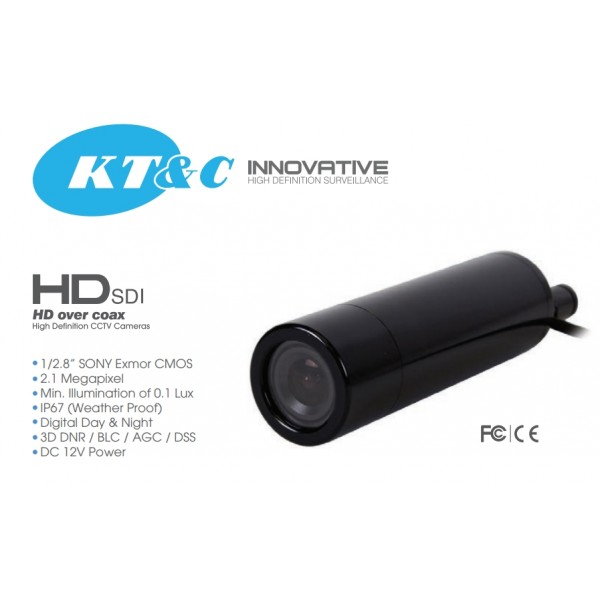 KTnC KTC-HMB7823-HWX HD-SDI, EX SDI bullet camera Full 1080p 2 Megapixel, 3.6mm lens, Sony CMOS, OSD joystick ( New Version of KPC-HDB230M )
