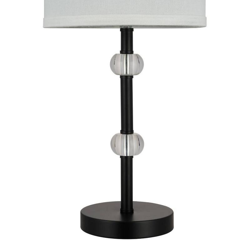 19.25" Stick Table Lamp with Acrylic Accent (Includes LED Light Bulb) Black - Cresswell Lighting