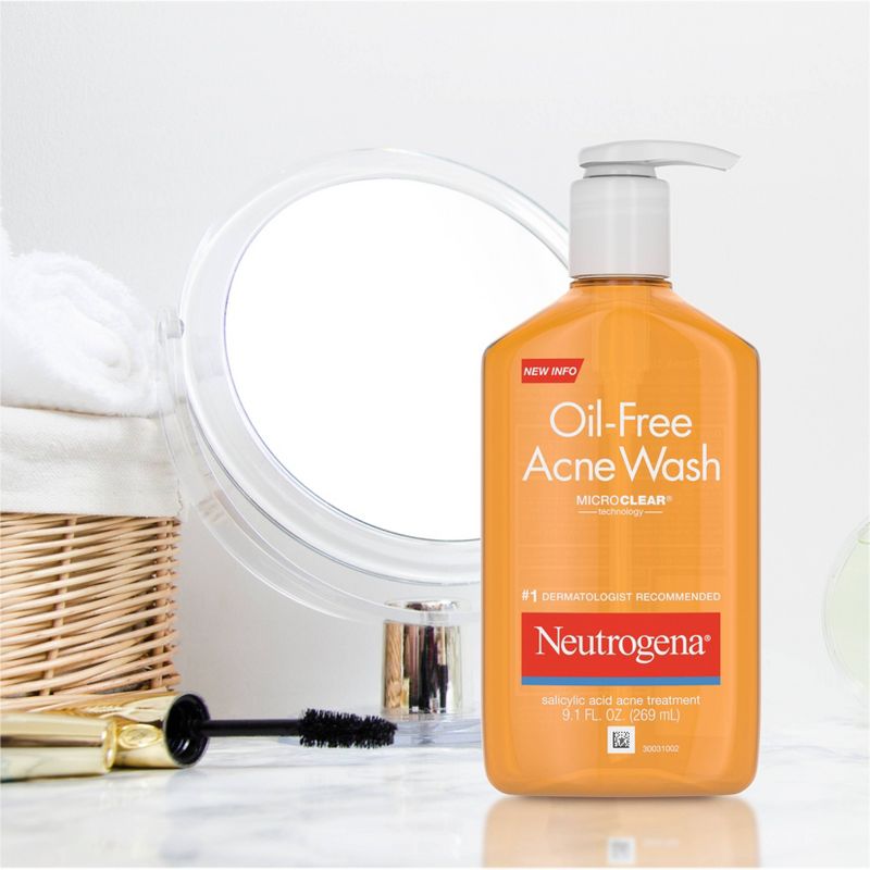 Neutrogena Oil-Free Salicylic Acid Acne Fighting Face Wash - 9.1 fl oz