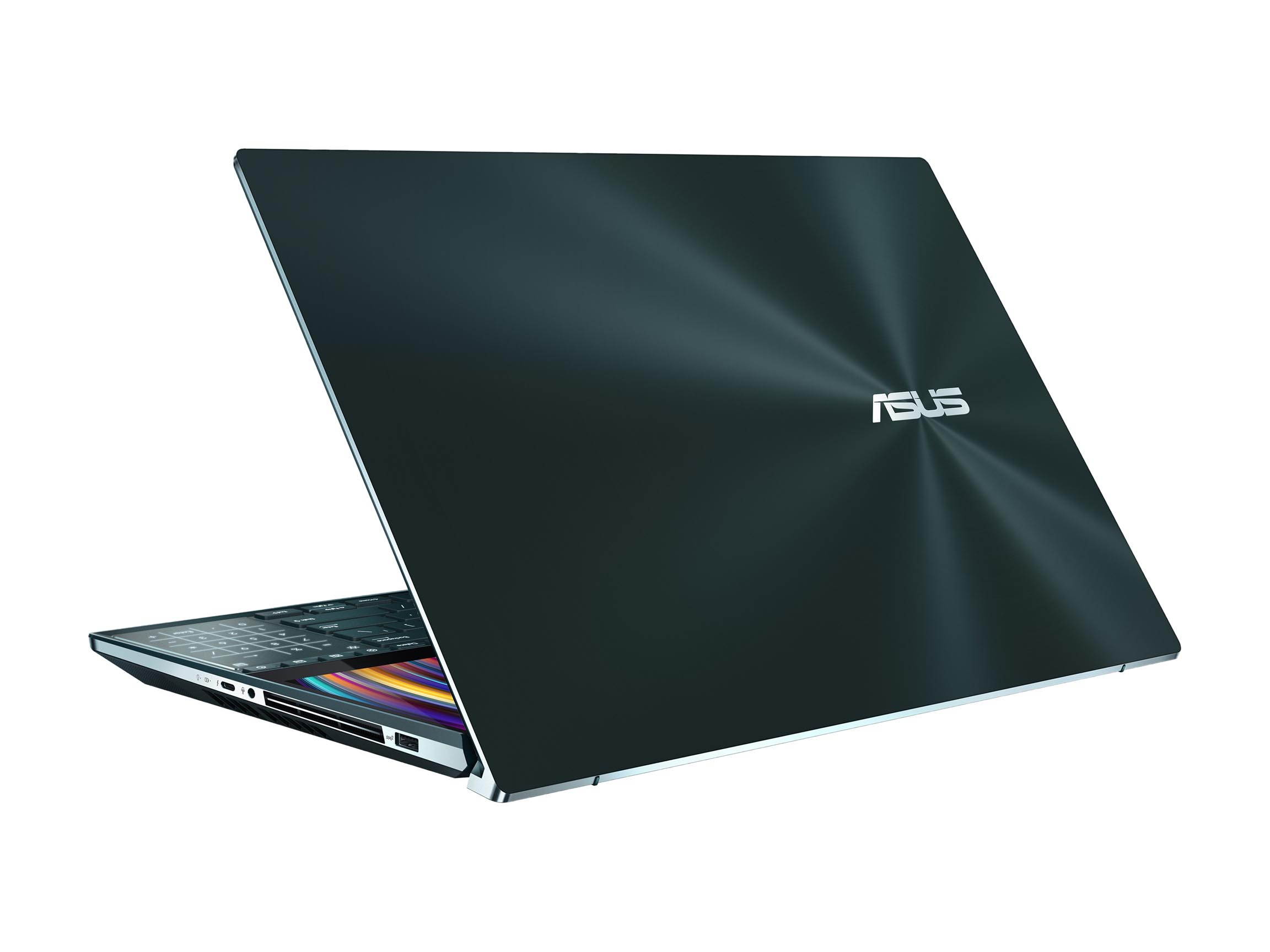 ASUS ZenBook Pro Duo UX581 15.6" 4K UHD NanoEdge Bezel Touch, Intel Core i7-9750H, 16 GB RAM, 1 TB PCIe SSD, GeForce RTX 2060, Innovative ScreenPad Plus, Windows 10 Pro - UX581GV-XB74T, Celestial Blue