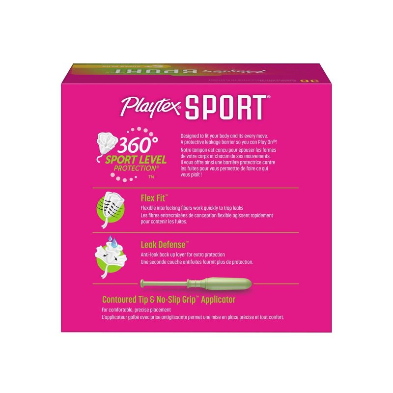 Playtex Sport Tampons - Plastic - Unscented - Super Plus - 36ct